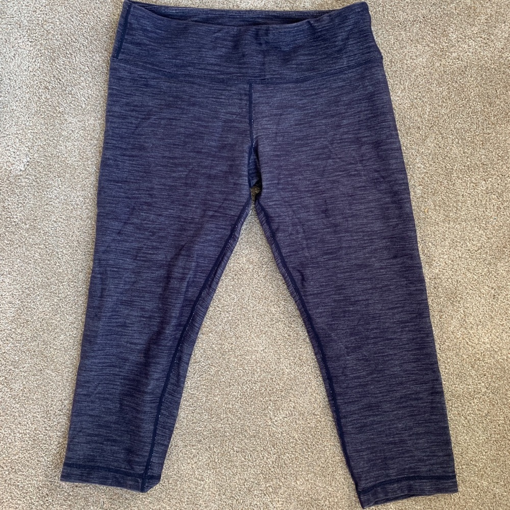 Lululemon faux denim cropped legging Size 8